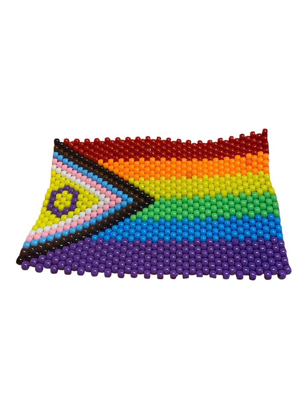 Pride Flag Beaded Pony Bead Mat/Tapestry